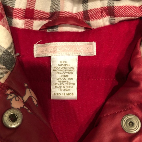 Janie and Jack Rain Coat Size 6-12 Months - Picture 2 of 5